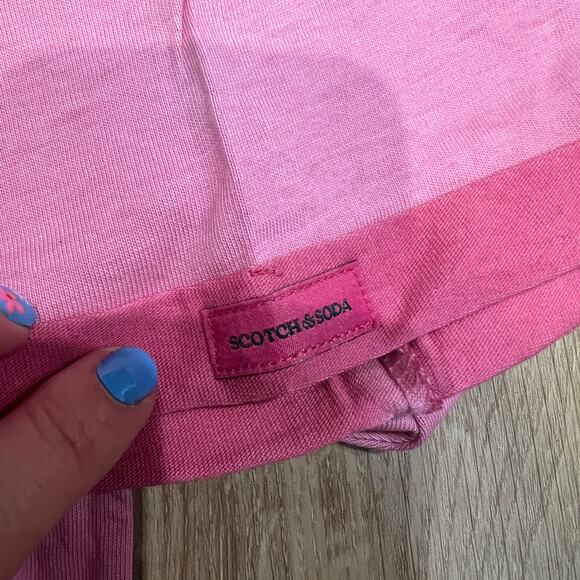 SCOTCH & SODA Men's T-Shirt Logo Fuchsia Size M - Picture 5 of 10